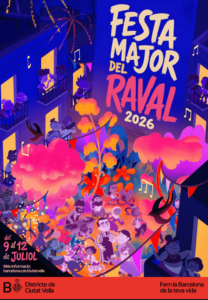 cartel Fiesta Mayor del Raval de 2026